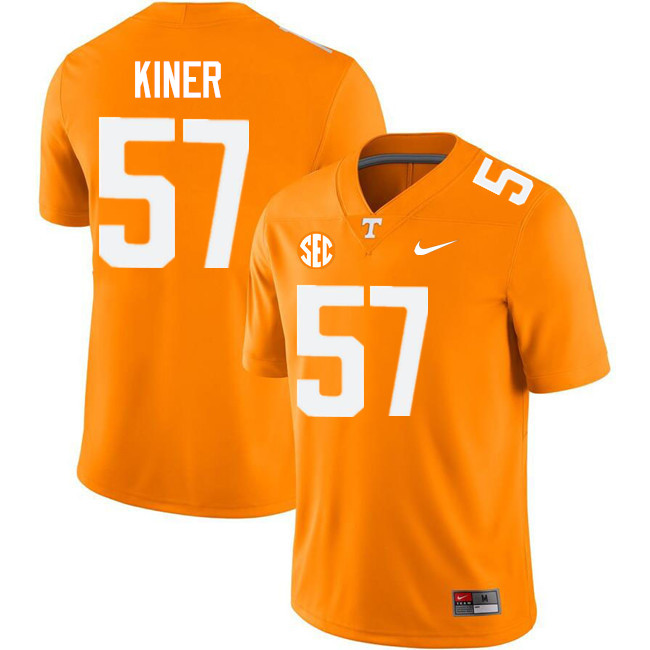 Steve Kiner Tennessee Jersey,Tennessee Volunteers #57 Steve Kiner College Jersey,Uniforms-Orange